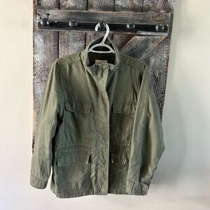 Women's Madewell Full Zipper Jacket w/Multiple Pockets Army Green